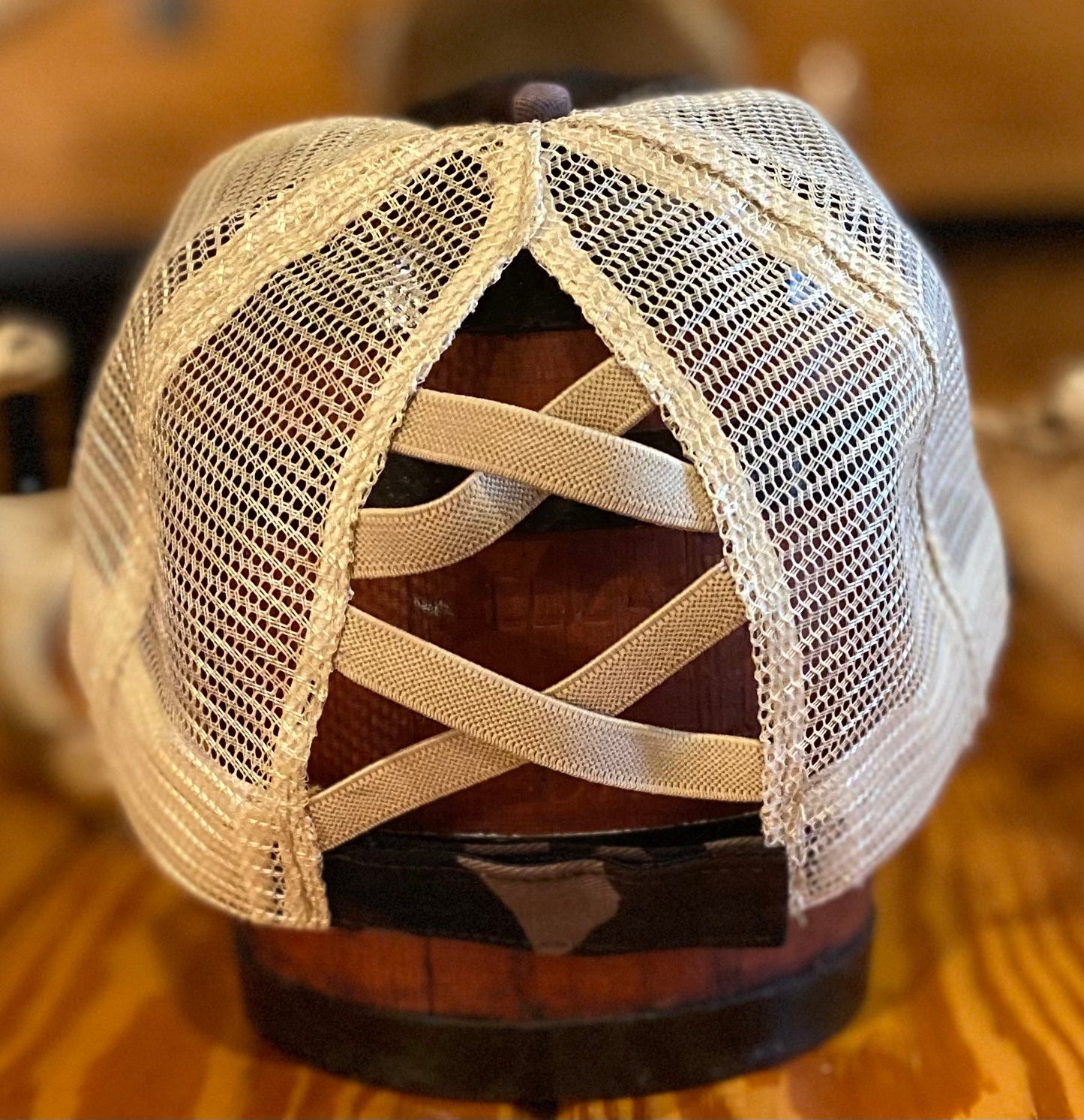 IT'S A DAMN SHAME LEATHER PATCH PONYTAIL CAP - CountryFide Custom Accessories and Outdoors