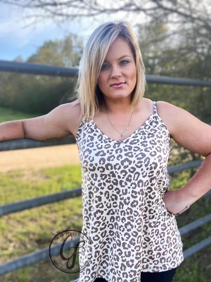 JOLIE CHEETAH TANK - CountryFide Custom Accessories and Outdoors
