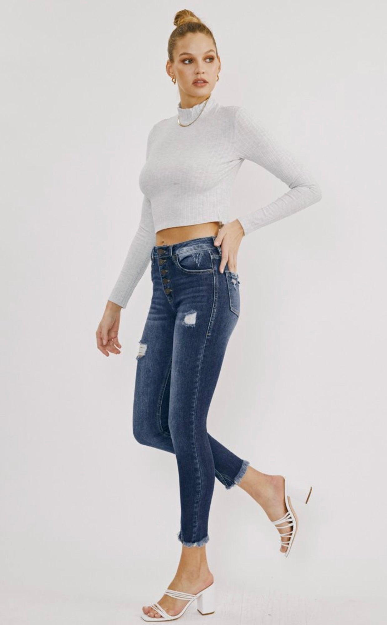 Kaliyah High Rise Ankle Skinny Jeans - CountryFide Custom Accessories and Outdoors
