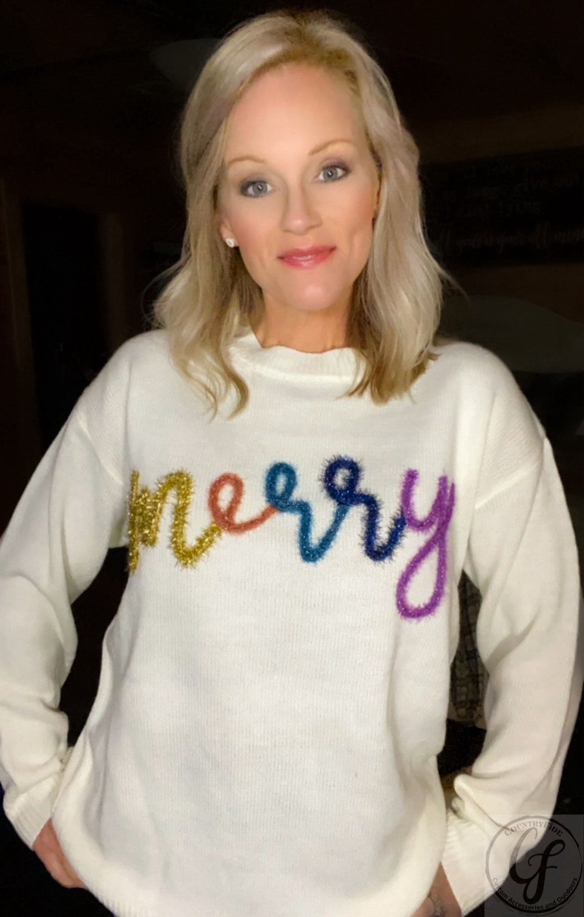 MERRY DAYS AHEAD SWEATER - CountryFide Custom Accessories and Outdoors