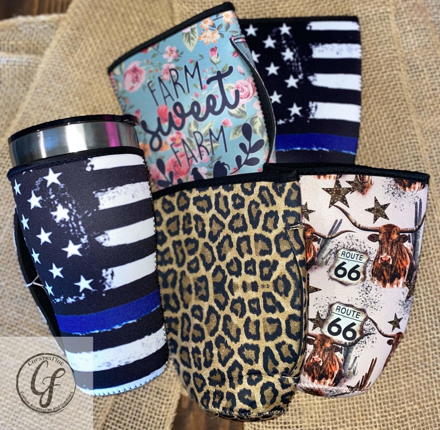 Neoprene Tumbler Sleeve - CountryFide Custom Accessories and Outdoors