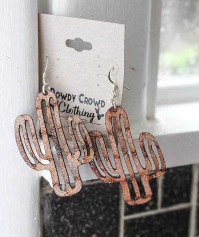 Pokey Cactus Earrings - CountryFide Custom Accessories and Outdoors