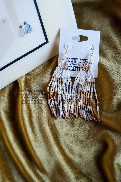 Pure Gold Beaded Earrings - CountryFide Custom Accessories and Outdoors