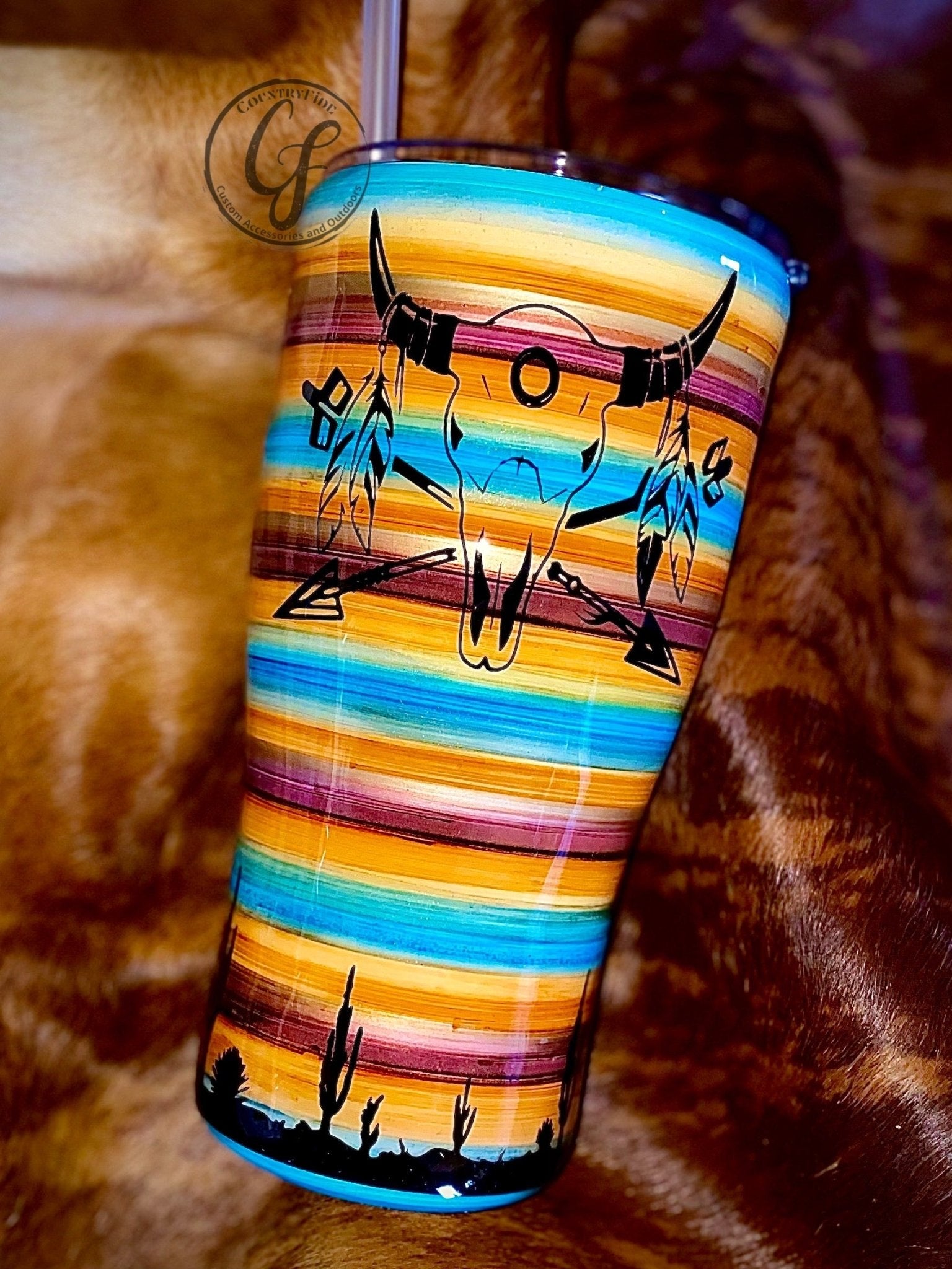 Serape Desert Skull - CountryFide Custom Accessories and Outdoors