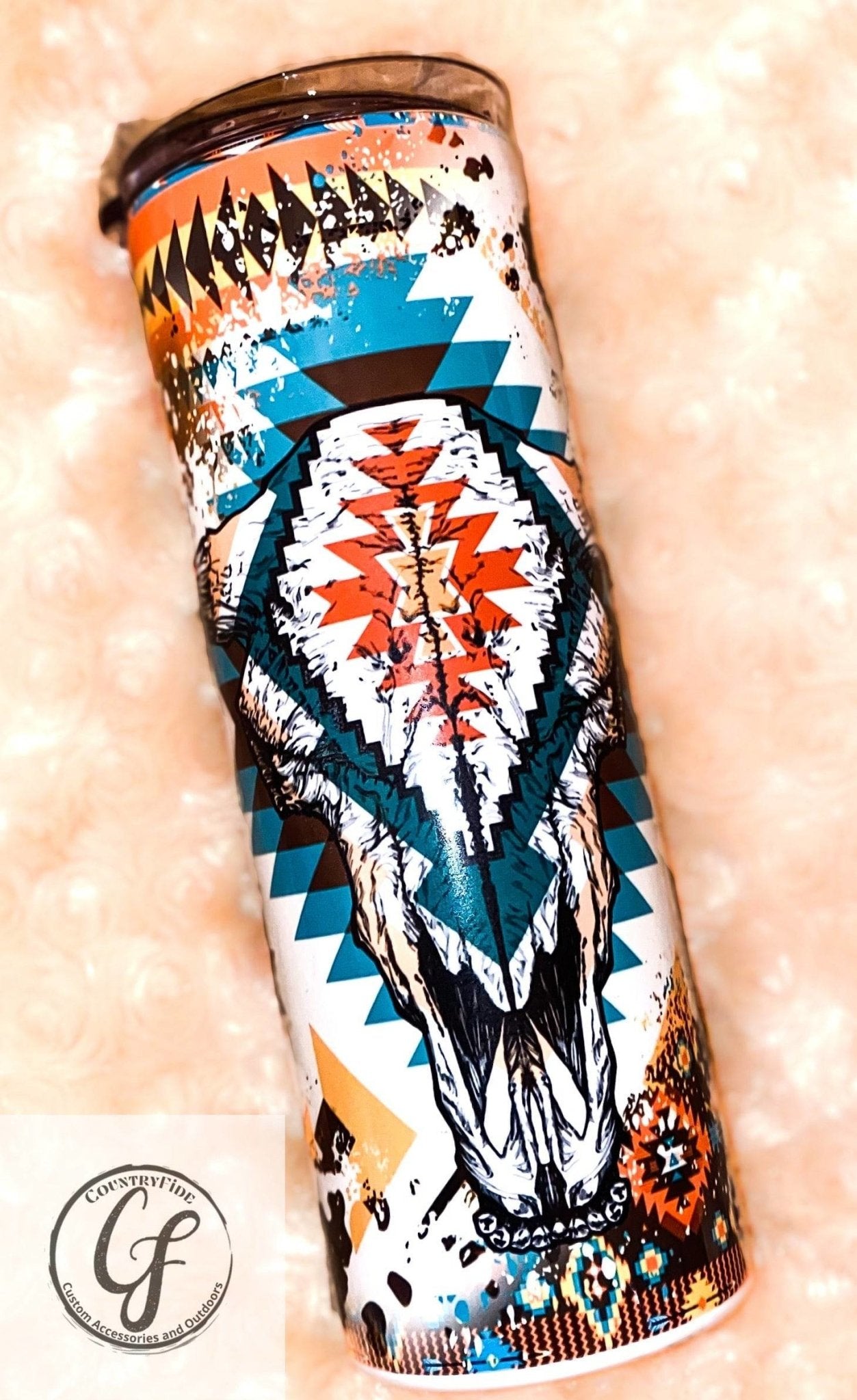 Steer Skull Aztec - CountryFide Custom Accessories and Outdoors