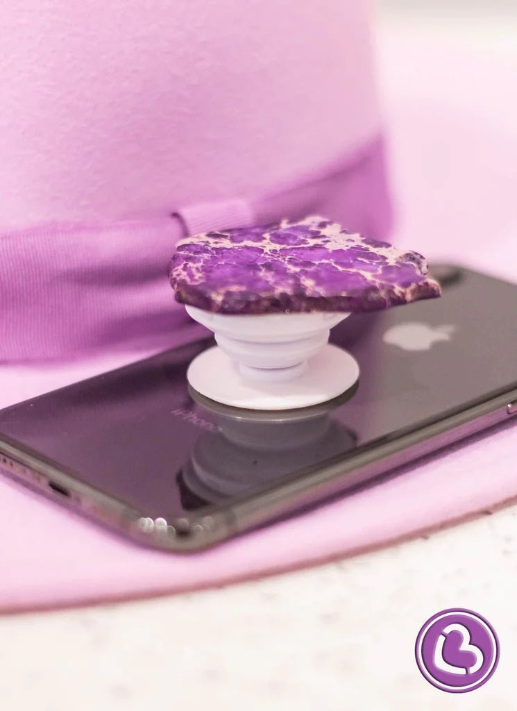 Stone Slab Phone Grip in Purple - CountryFide Custom Accessories and Outdoors