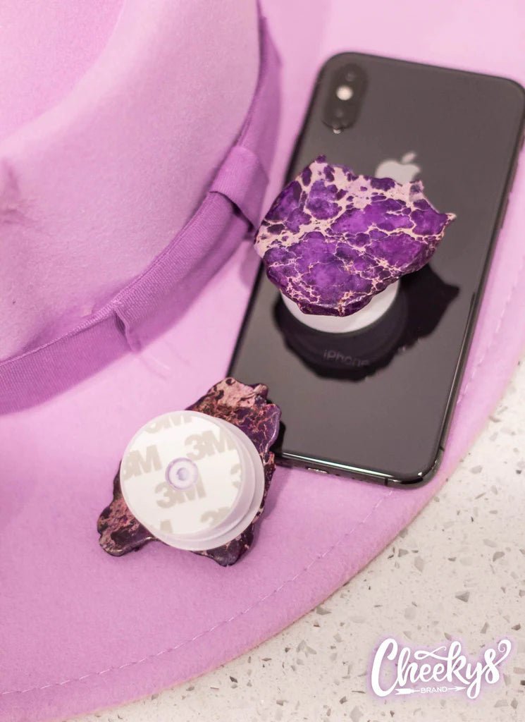 Stone Slab Phone Grip in Purple - CountryFide Custom Accessories and Outdoors