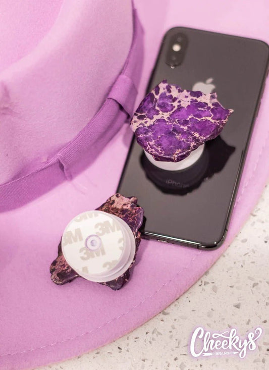 Stone Slab Phone Grip in Purple - CountryFide Custom Accessories and Outdoors