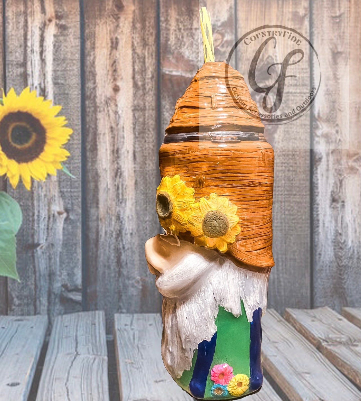 Sunflower Gnome 3D - CountryFide Custom Accessories and Outdoors