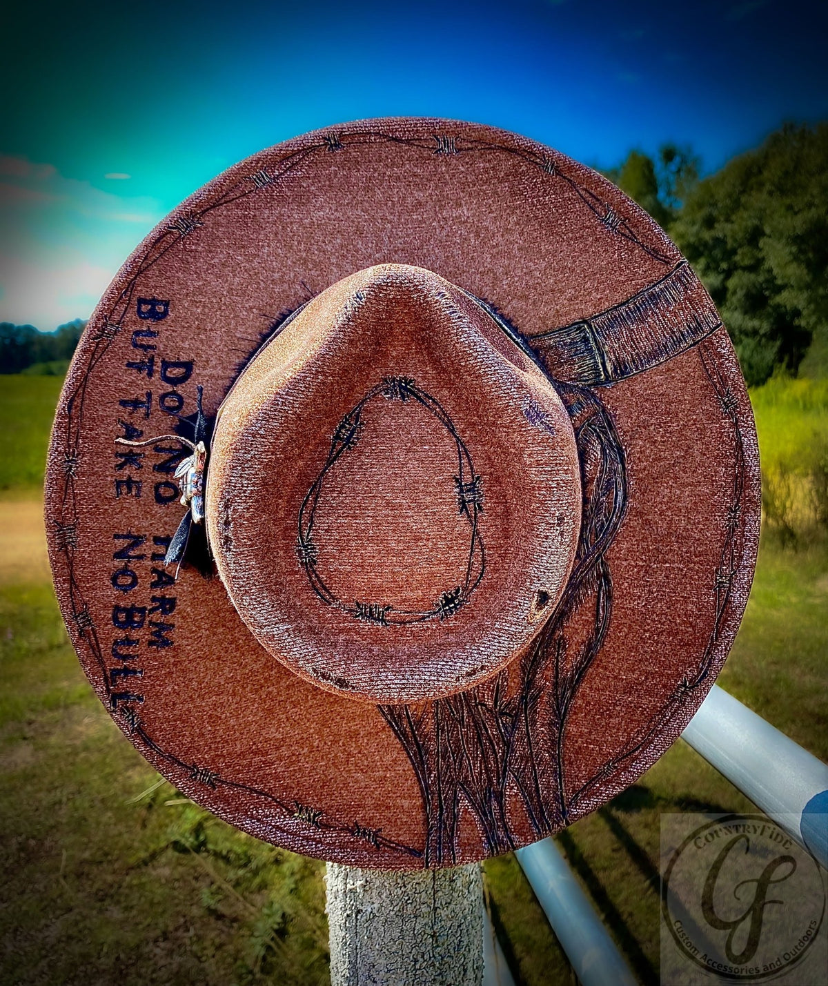 TAKE NO BULL FEDORA - CountryFide Custom Accessories and Outdoors