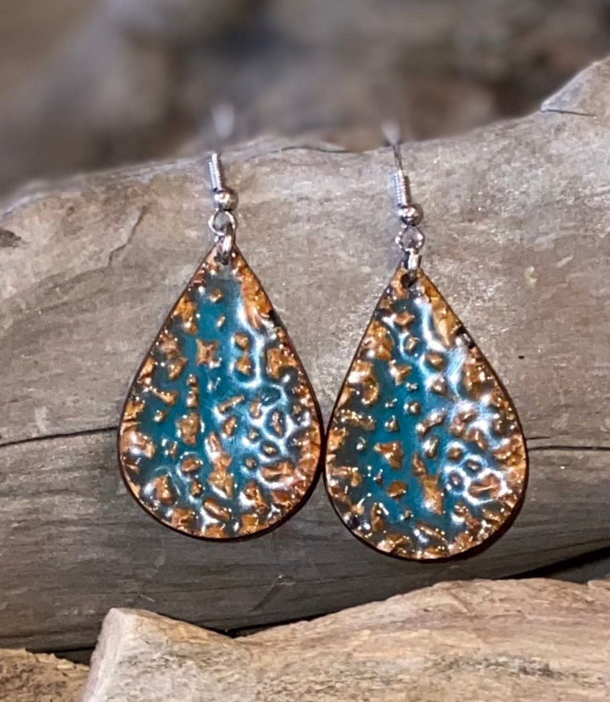 Teardrop Epoxy Resin Earrings - CountryFide Custom Accessories and Outdoors