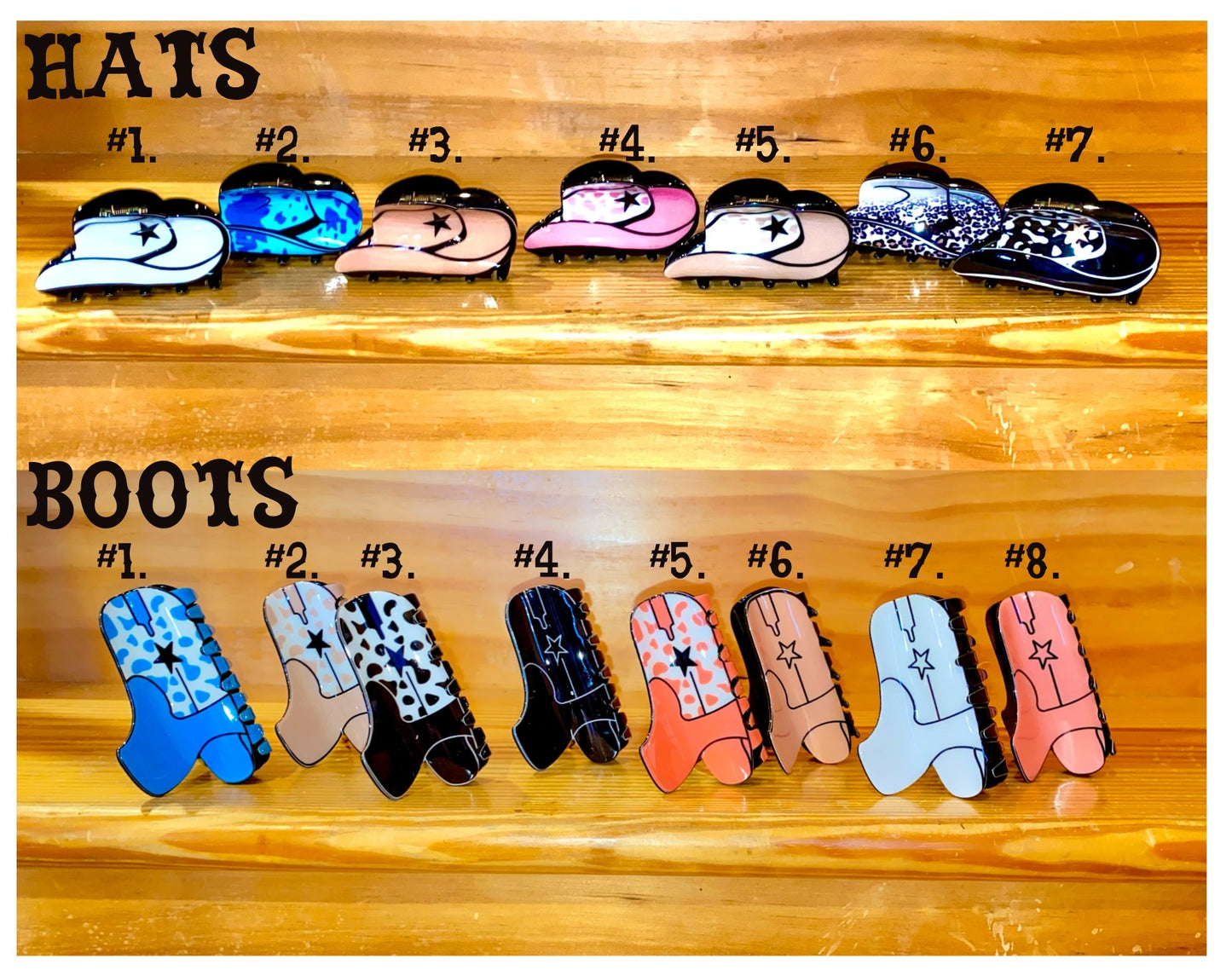 Western Hair Clips - CountryFide Custom Accessories and Outdoors