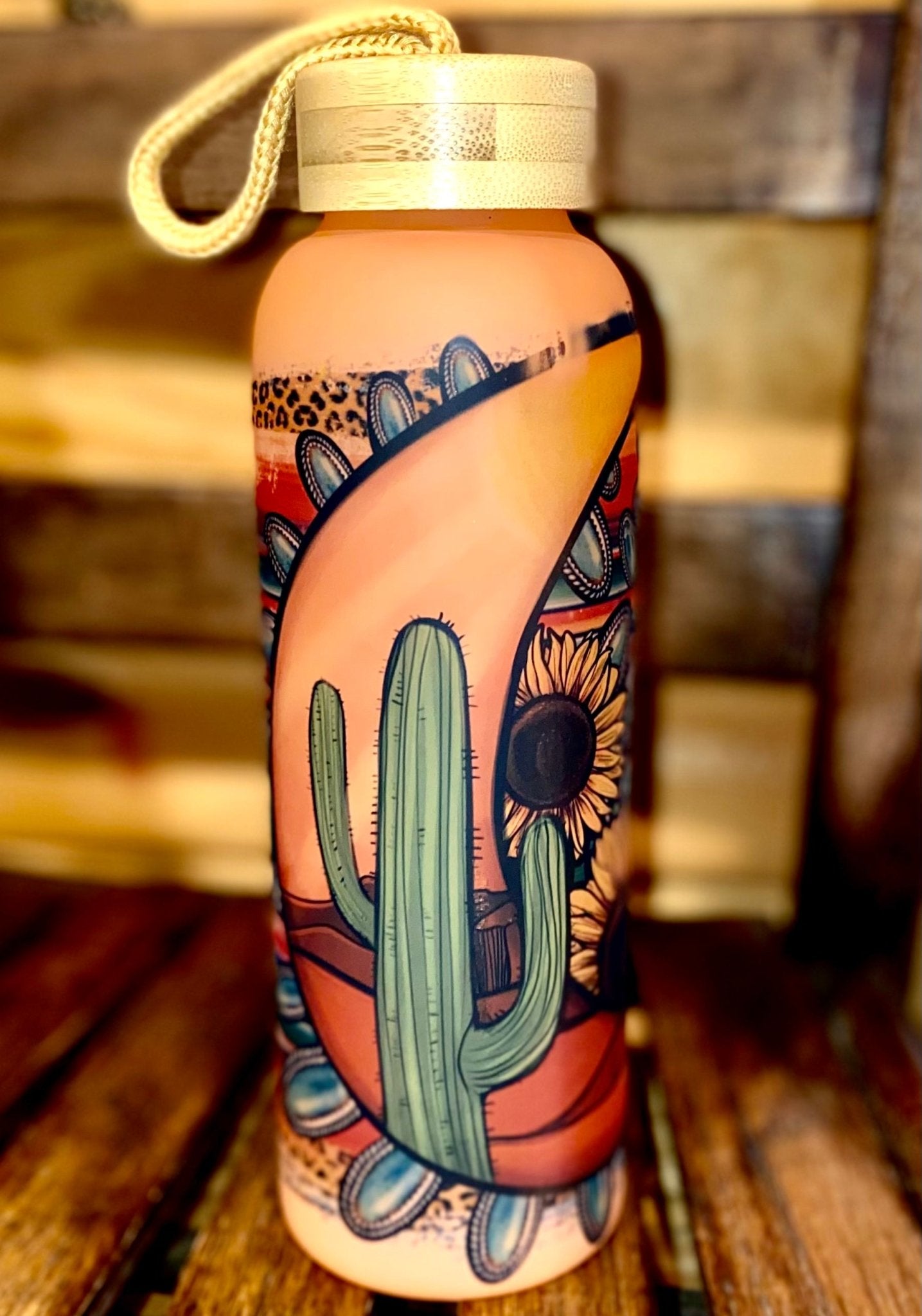 WESTERN SUN GLASS BOTTLE - CountryFide Custom Accessories and Outdoors