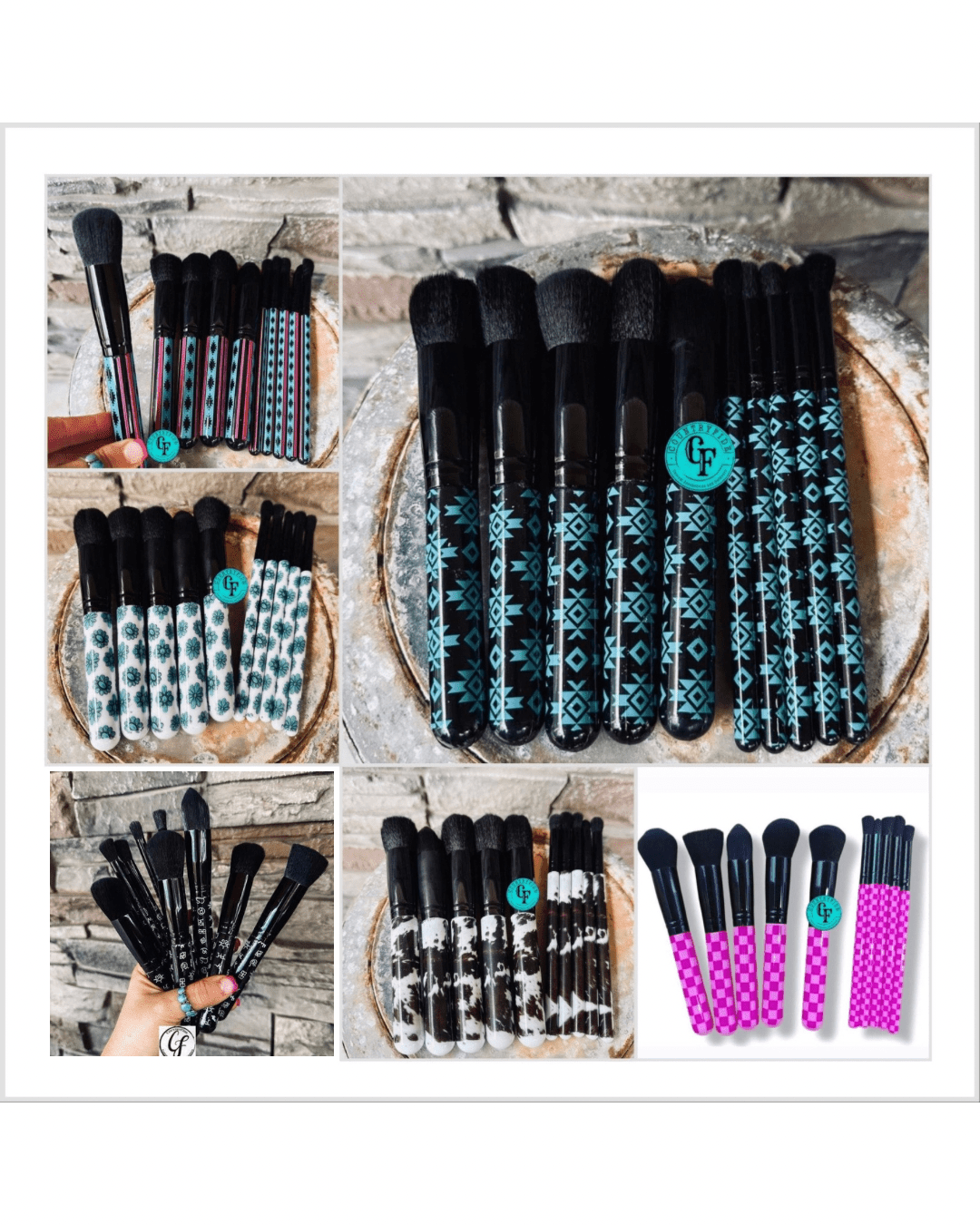 10pc Make Up Brush Sets - CountryFide Custom Accessories and Outdoors
