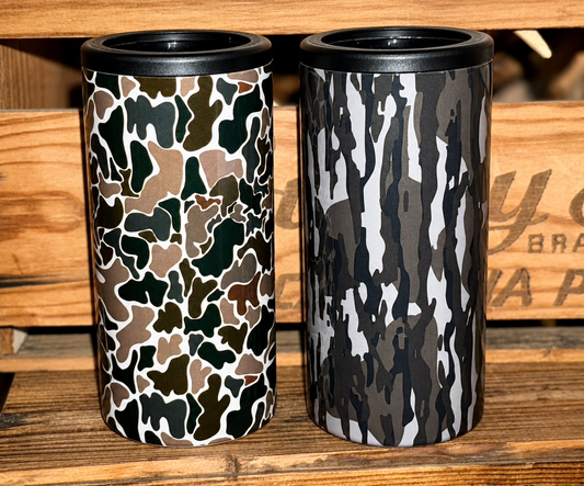 SKINNY CAMO CAN COOLERS