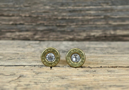 9mm Brass Stud Earrings - CountryFide Custom Accessories and Outdoors
