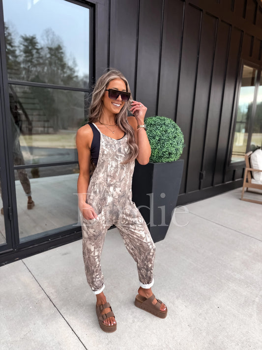 BIRDIE One Piece Jumpsuit in Dark Camo