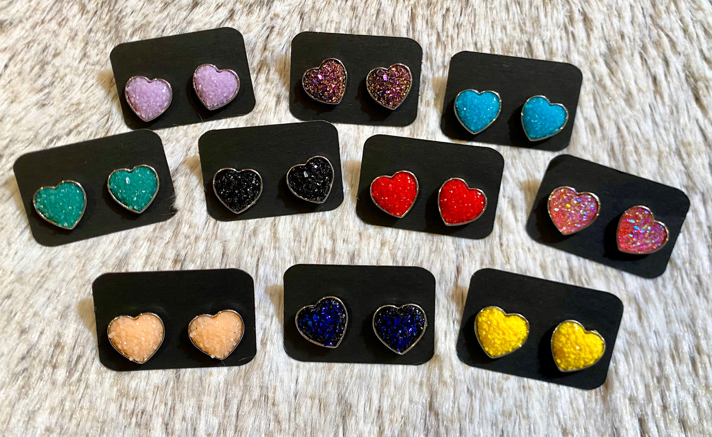 HEART STUD EARRINGS