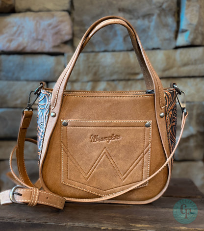 Wrangler Genuine Hair-On Cowhide Tote/Crossbody - Brown