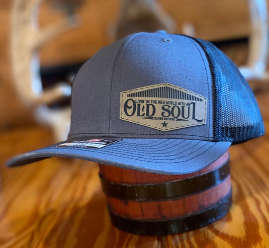 OLD SOUL LEATHER PATCH CAP - CountryFide Custom Accessories and Outdoors