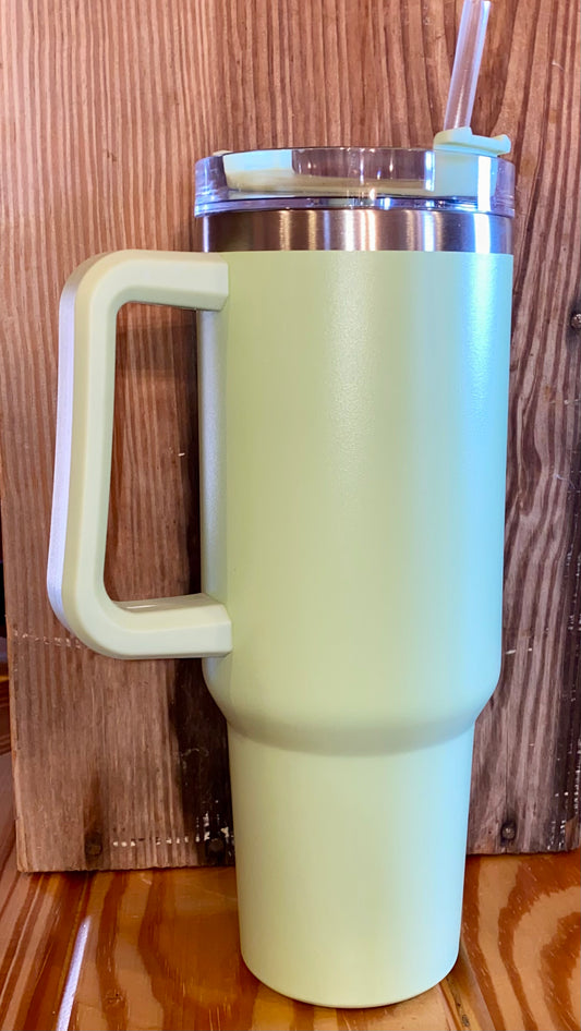 SAGE GREEN 40oz TUMBLER - CountryFide Custom Accessories and Outdoors