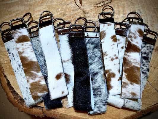 COWHIDE KEYCHAIN WRISTLET - CountryFide Custom Accessories and Outdoors