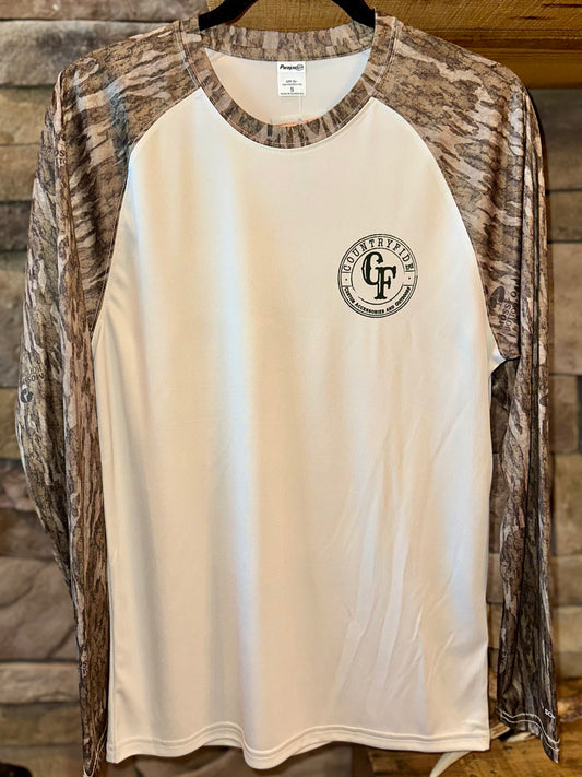 CAMO SLEEVE CF LOGO DRI FIT LONG SLEEVE
