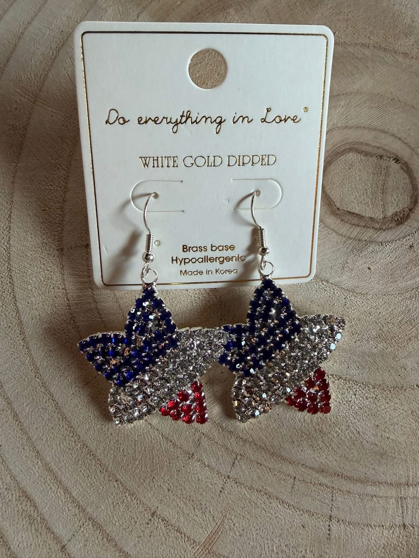 Patriotic Star Earrings