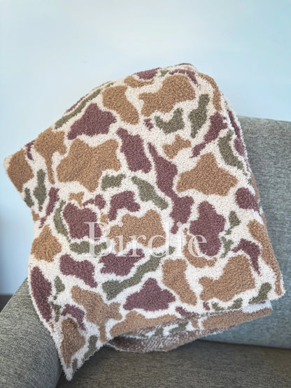Birdie Duck Camo Cozy Blanket