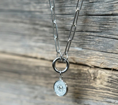 Paperclip Necklace - Silver and Gold