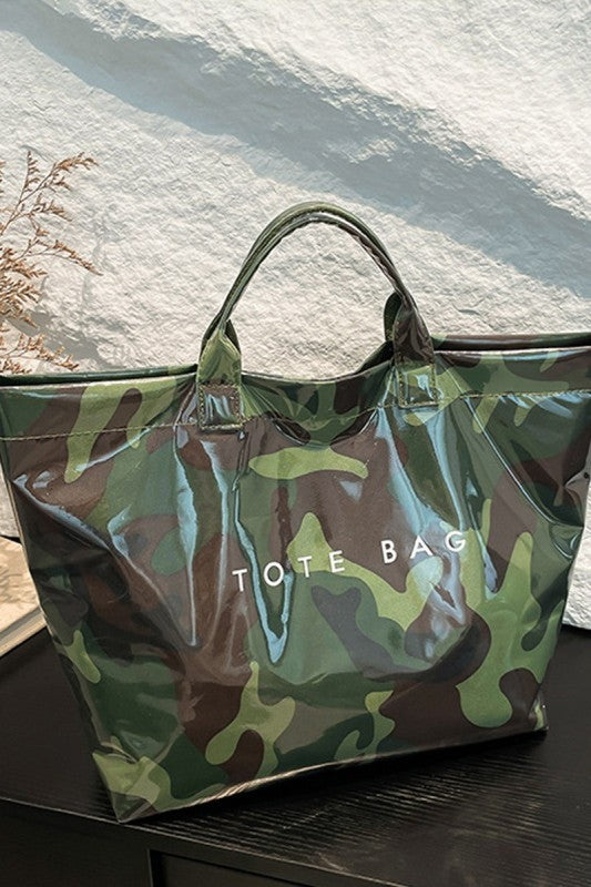 CAMO PVC THE TOTE BAG