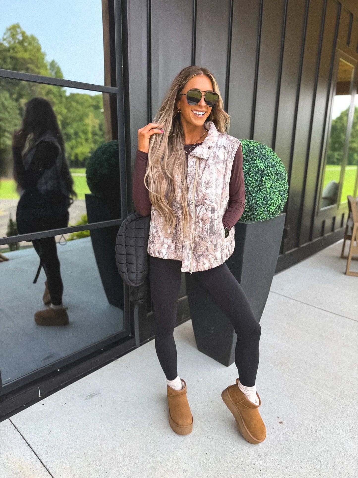 BIRDIE Dark Camo Puffer Vest