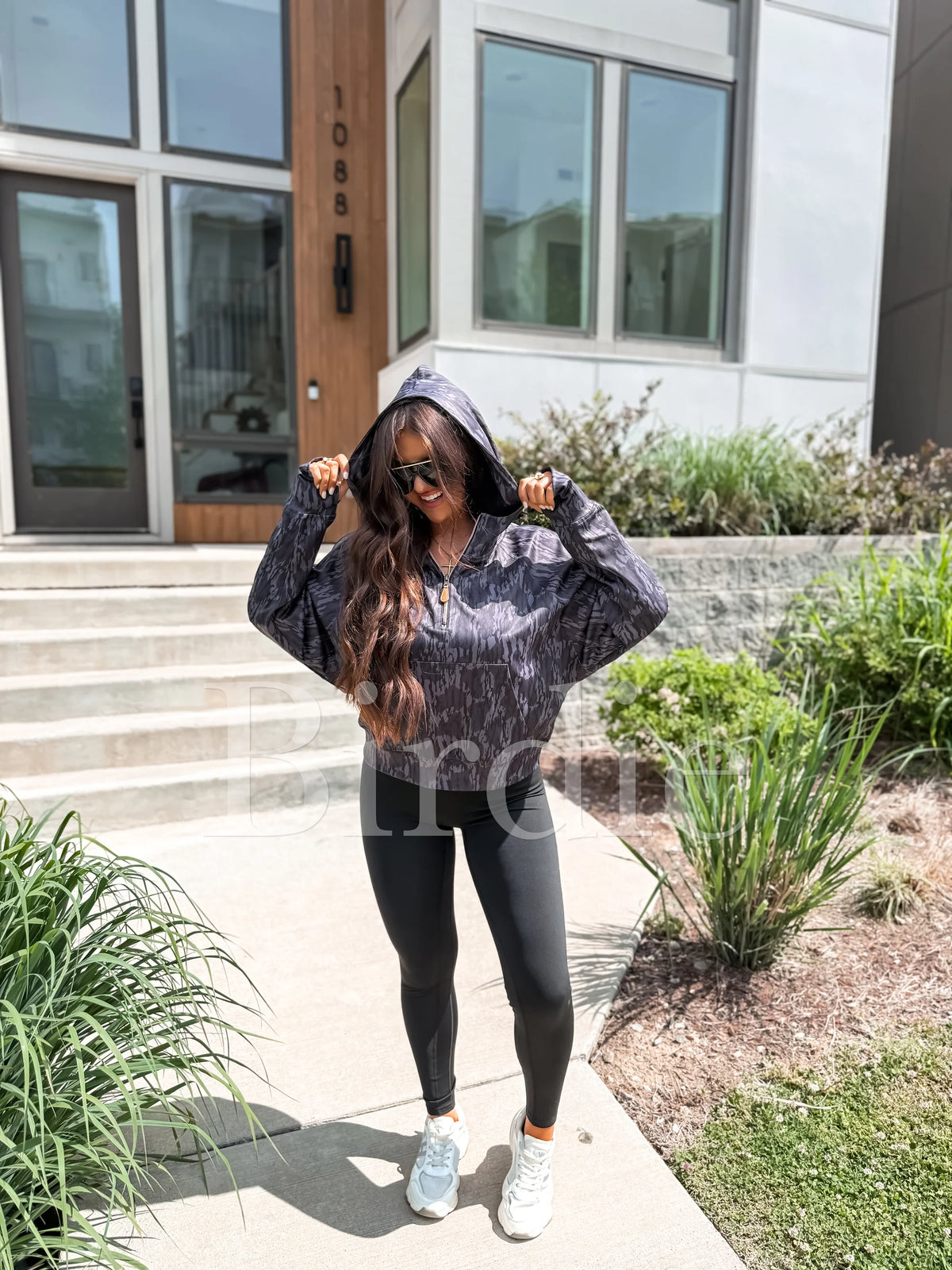 Blackout Birch Camo Summer Quarter Zip Pullover