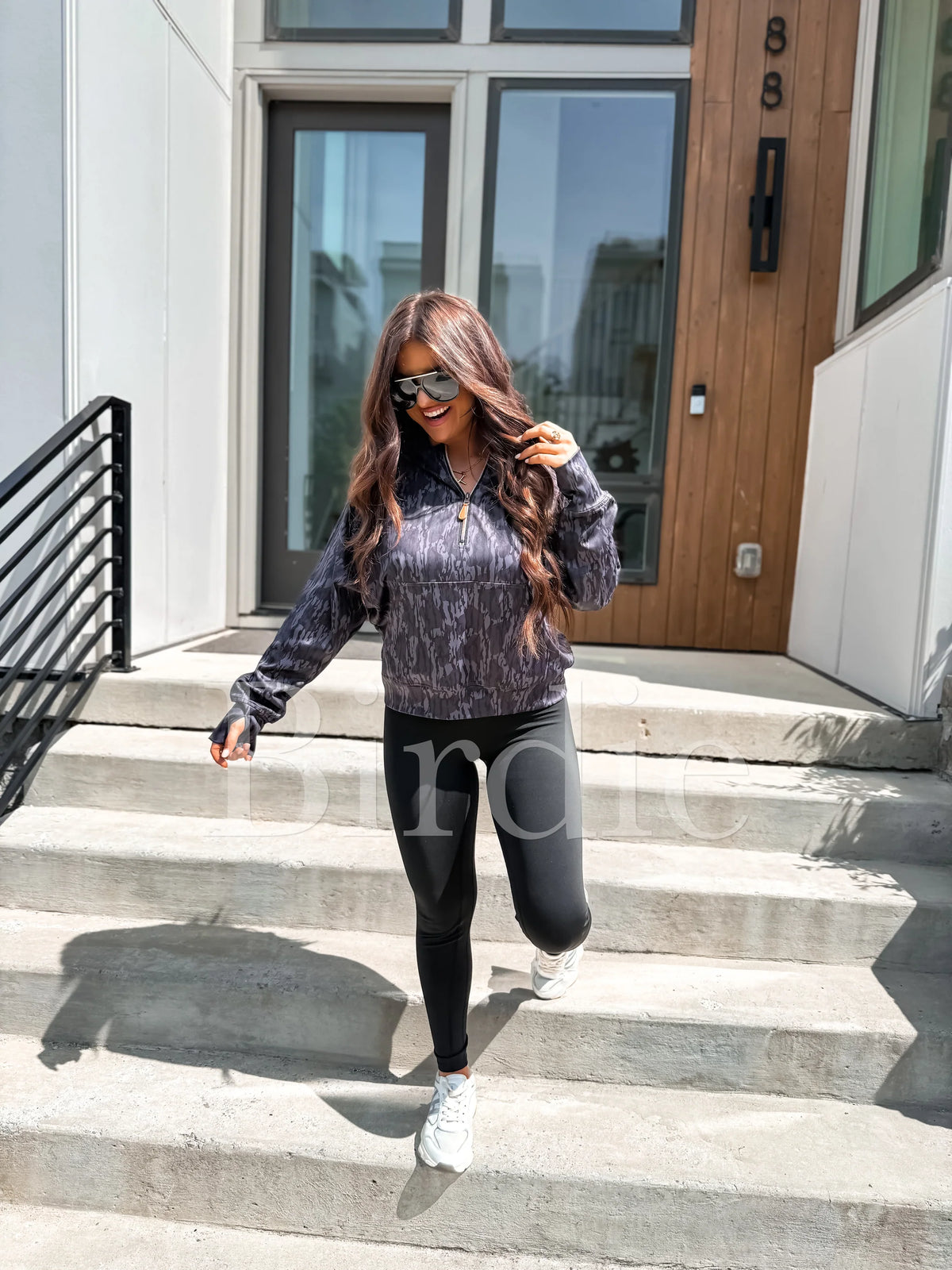 Blackout Birch Camo Summer Quarter Zip Pullover