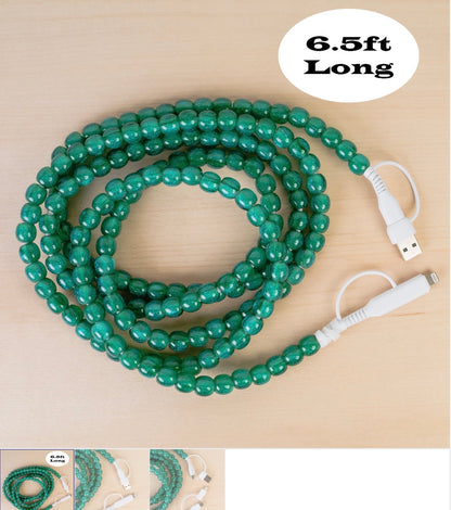 4-in-1 Extra Long Beaded Charging Cable