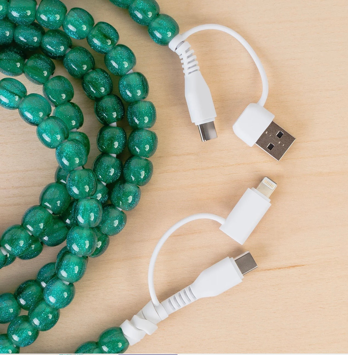 4-in-1 Extra Long Beaded Charging Cable