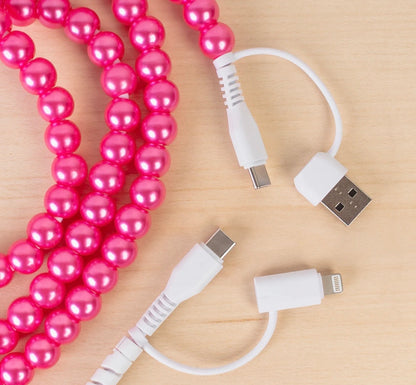 4-in-1 Extra Long Beaded Charging Cable