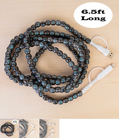 4-in-1 Extra Long Beaded Charging Cable