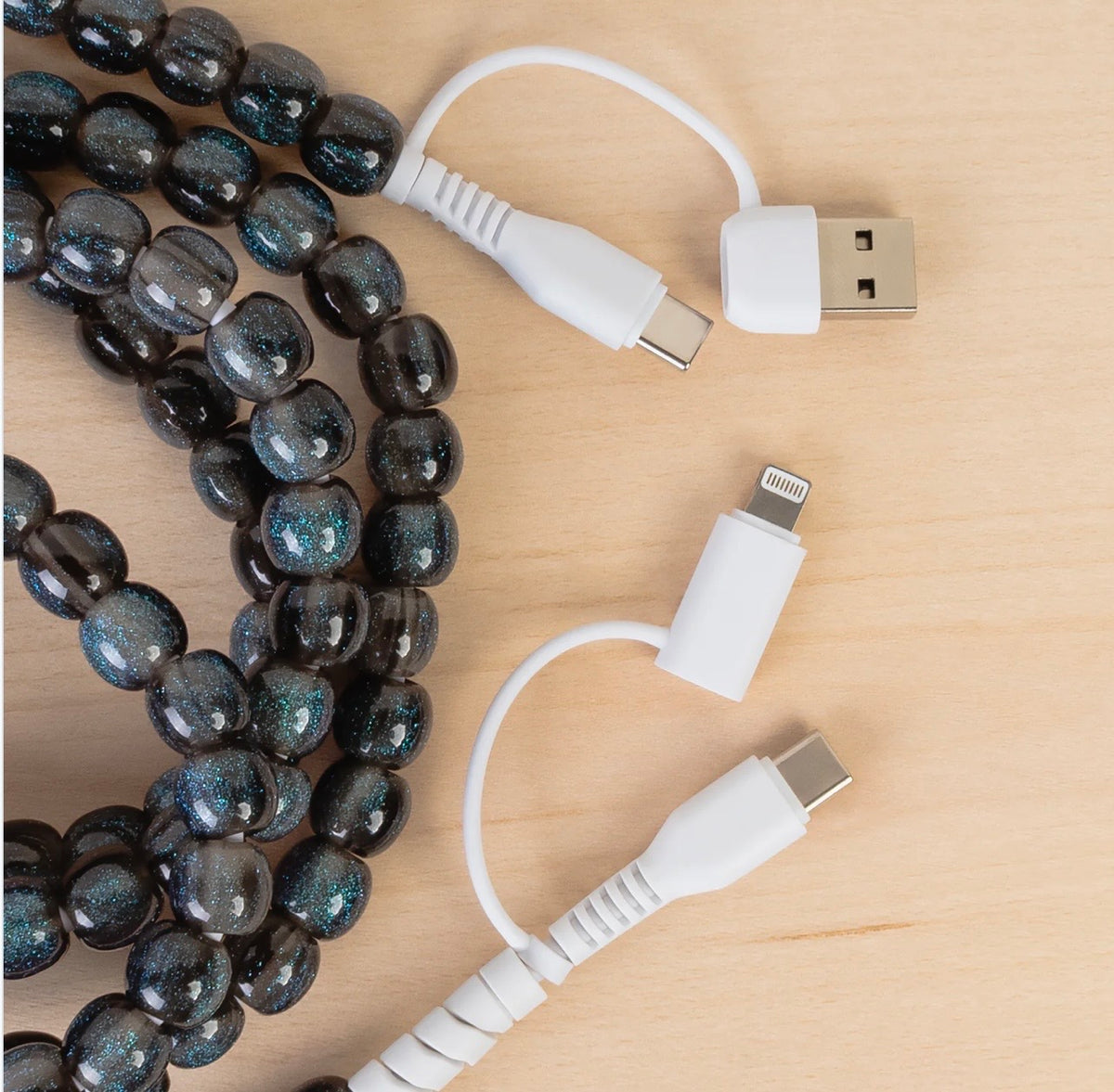 4-in-1 Extra Long Beaded Charging Cable