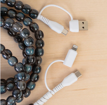 4-in-1 Extra Long Beaded Charging Cable