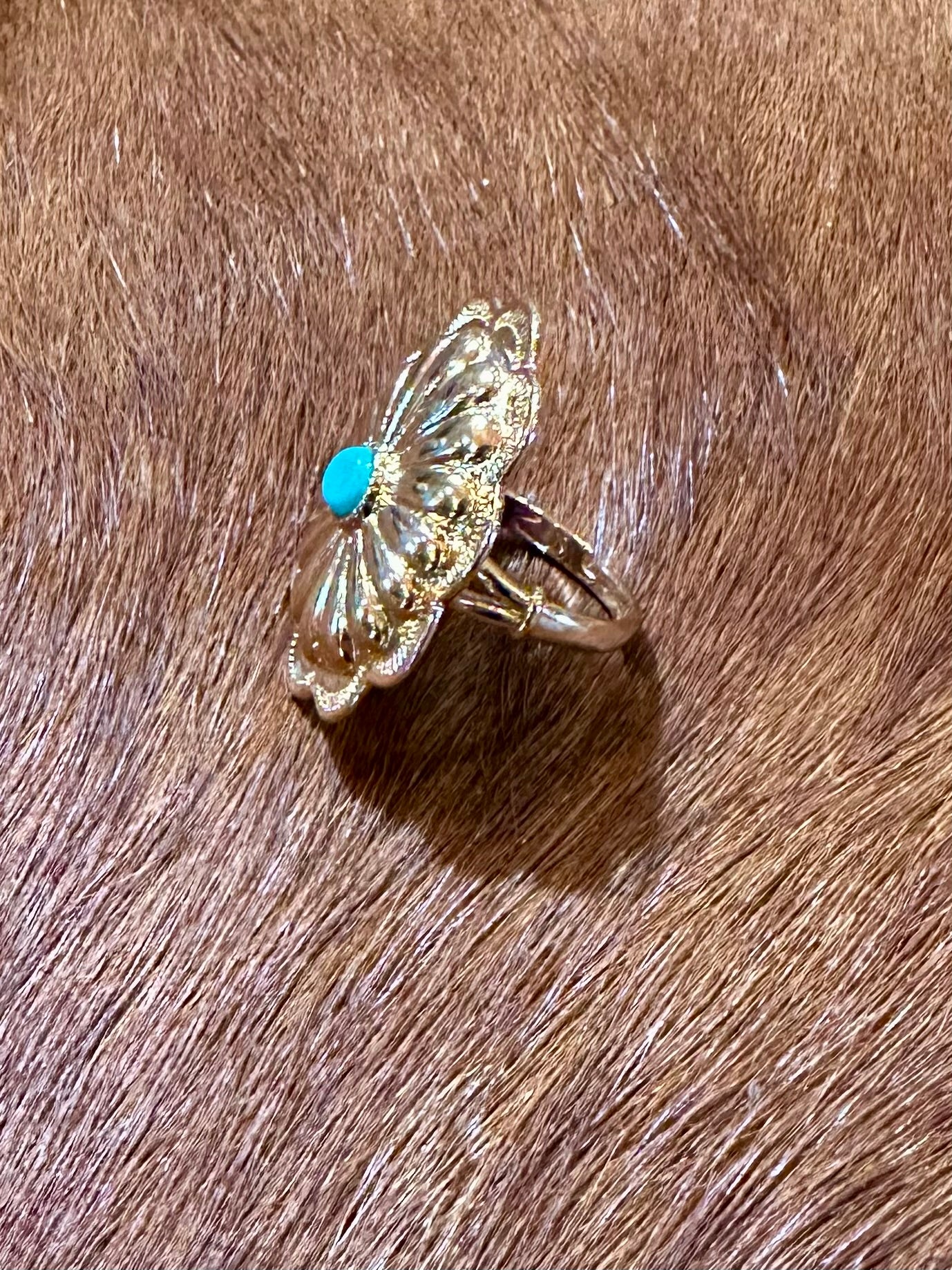 TURQUOISE CONCHO ADJUSTABLE RING - CountryFide Custom Accessories and Outdoors