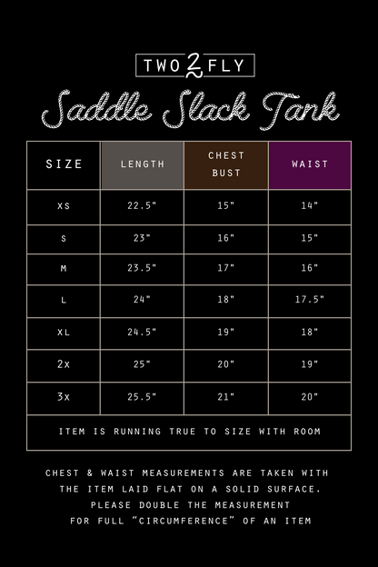 SADDLE SLACK TANK [XL-3X ONLY]