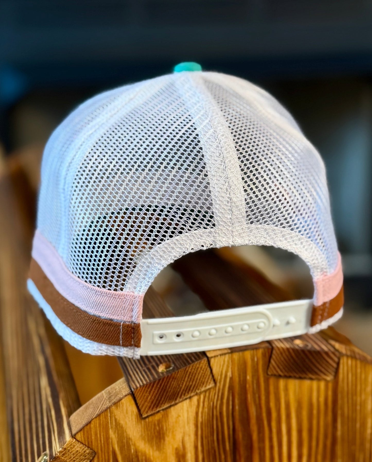 AL FLORAL PINK AND TEAL CANVAS CAP - CountryFide Custom Accessories and Outdoors