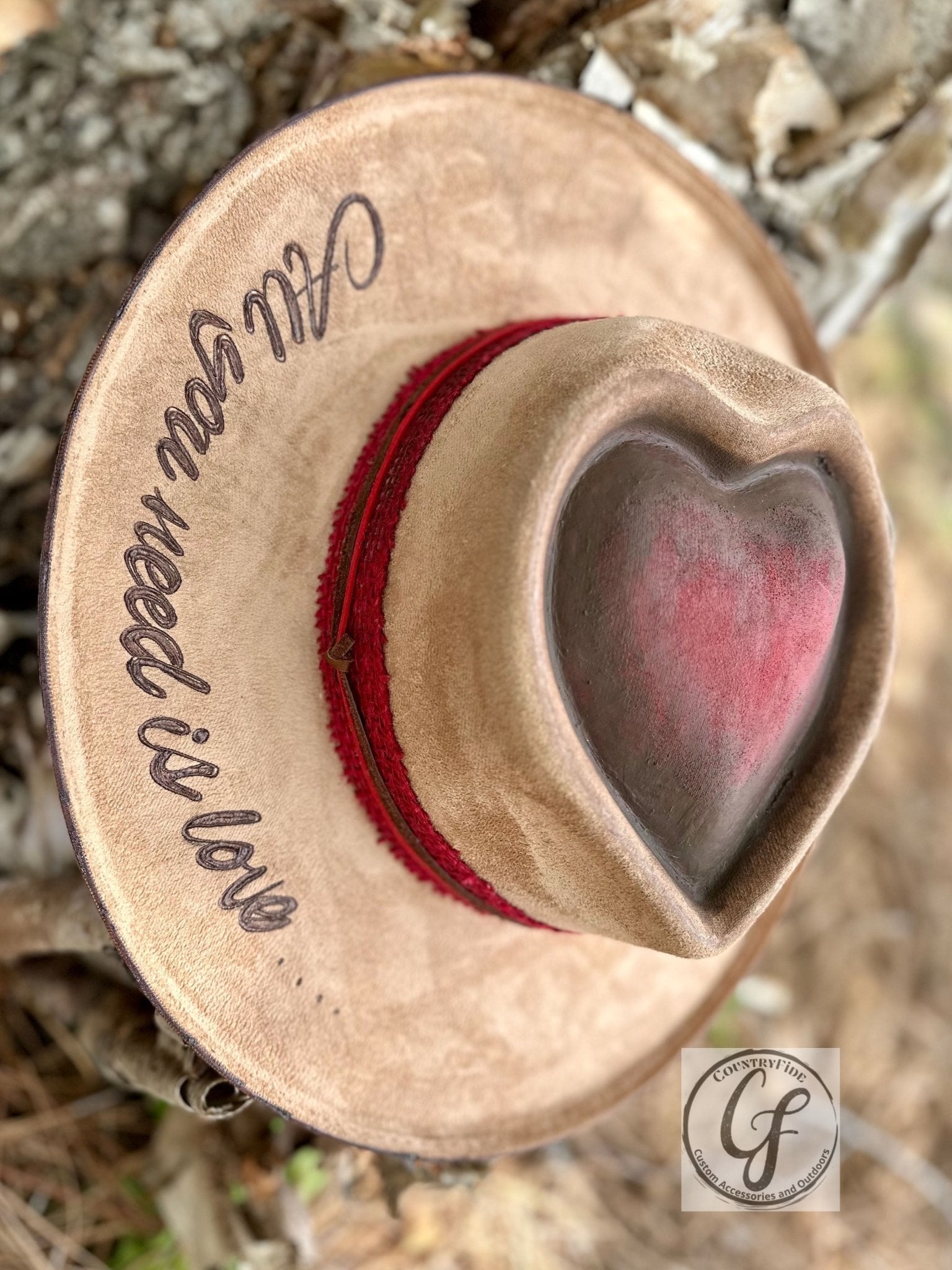 ALL YOU NEED IS LOVE FEDORA - CountryFide Custom Accessories and Outdoors