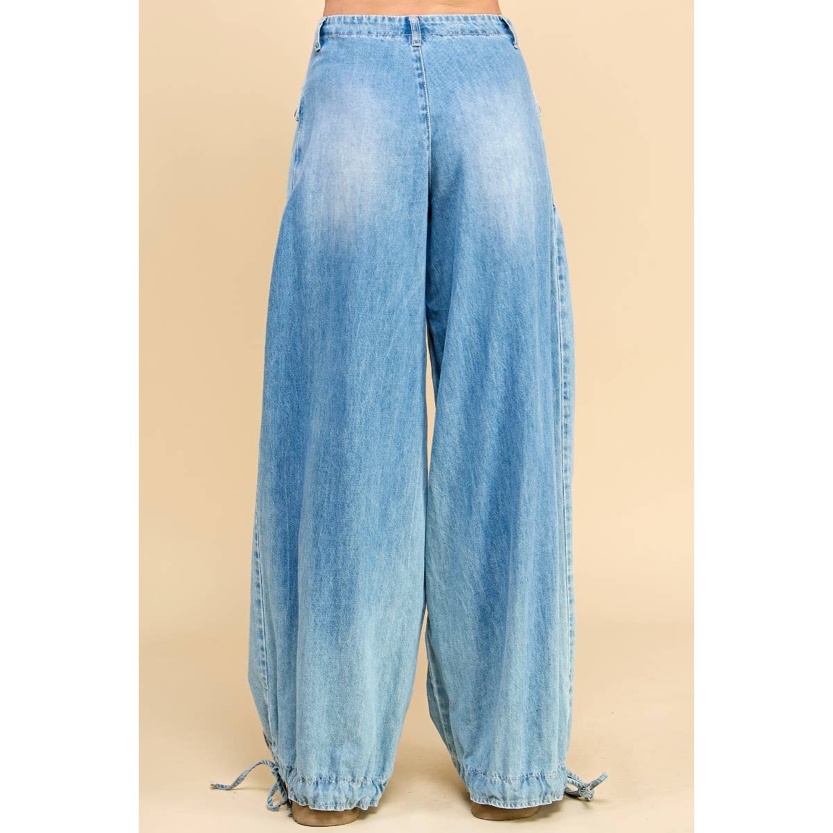 Ankle Drawstring Wide Denim Pants - CountryFide Custom Accessories and Outdoors