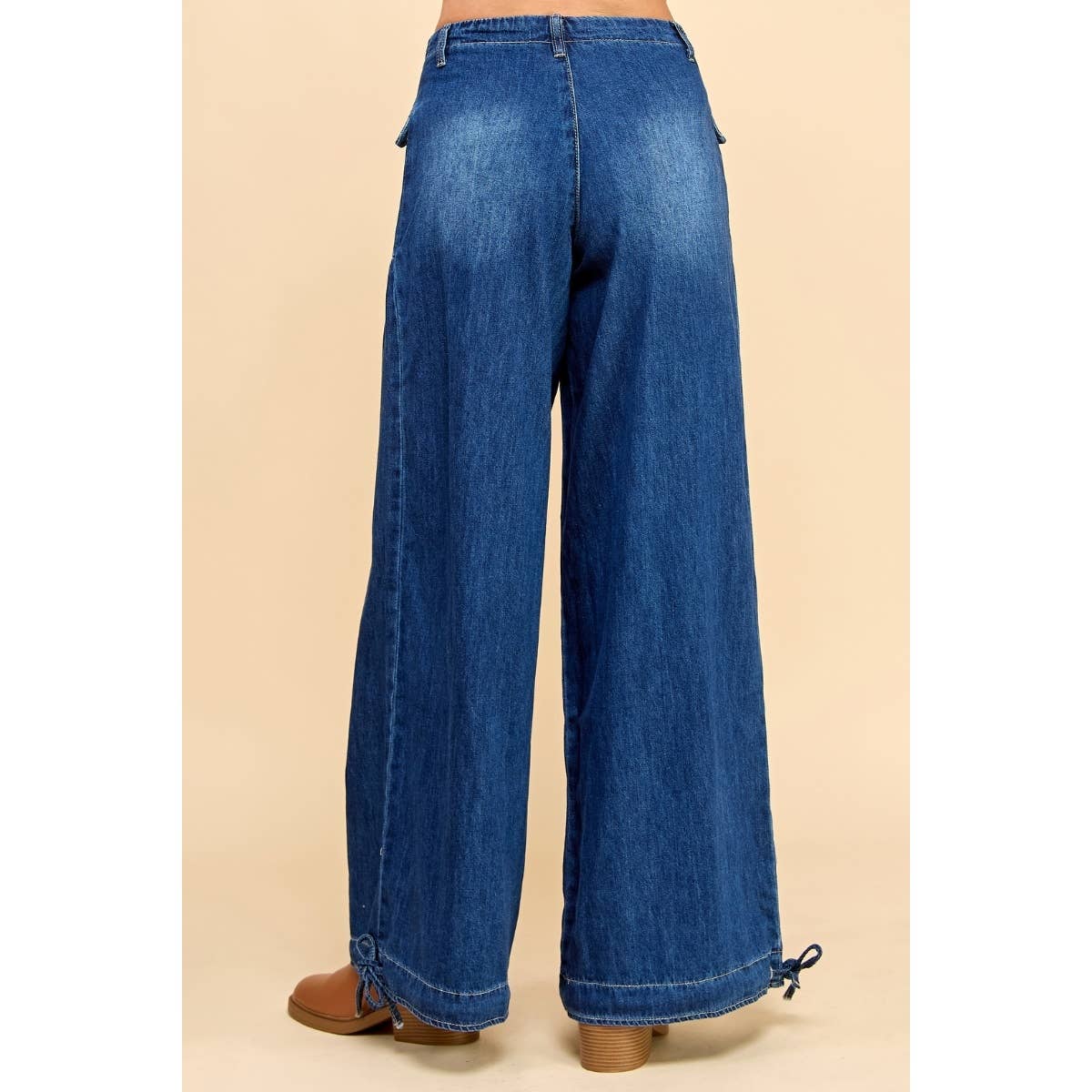 Ankle Drawstring Wide Denim Pants - CountryFide Custom Accessories and Outdoors