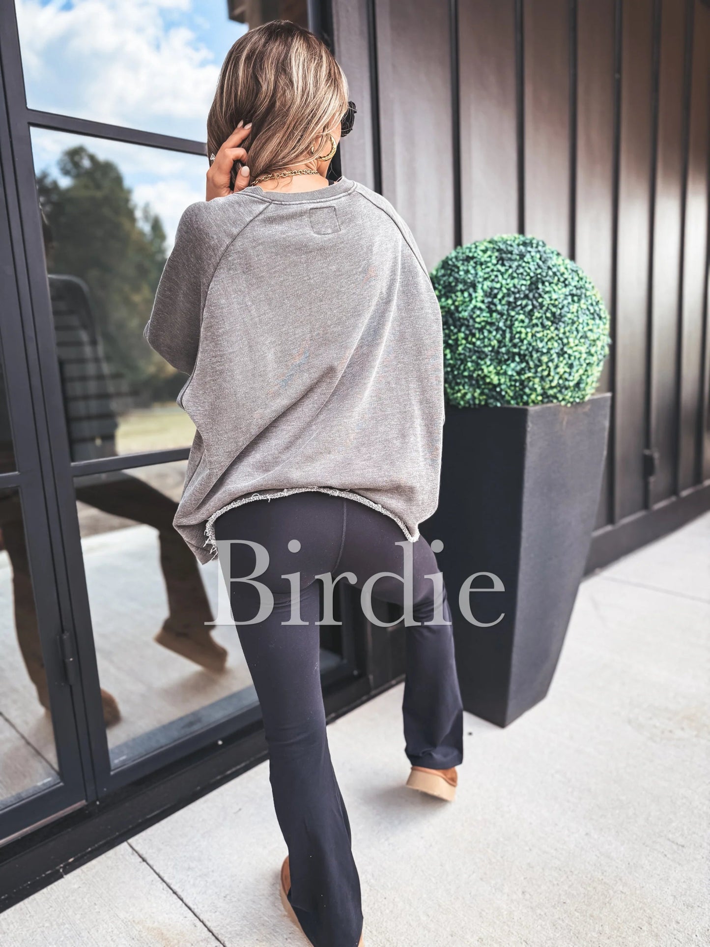 Ash Wash Raw Hem Cozy Pullover in Black - CountryFide Custom Accessories and Outdoors