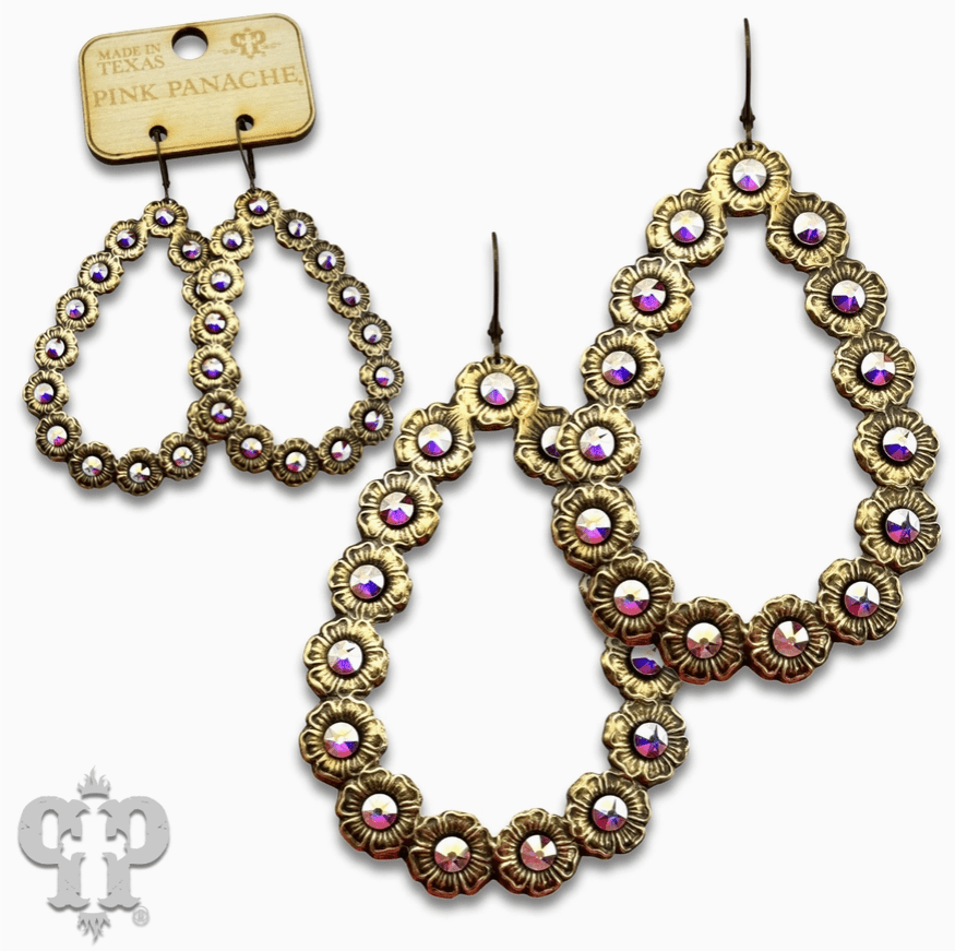 Austrian Crystal Teardrop Earrings - CountryFide Custom Accessories and Outdoors