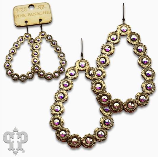 Austrian Crystal Teardrop Earrings - CountryFide Custom Accessories and Outdoors