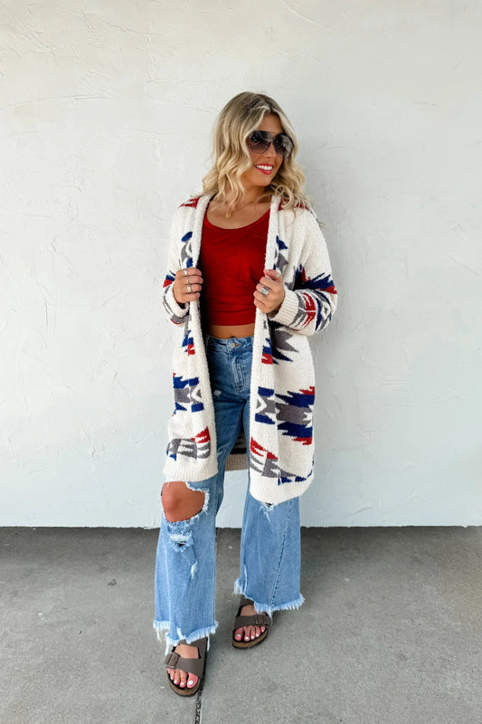 AZTEC REVERSIBLE CARDIGAN - **PRE - ORDER** - CountryFide Custom Accessories and Outdoors